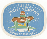 Spain: Palma de Mallorca: Hotel California (never hinged, glueless)