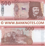 Hungary 500 Forint 2018 (EG 54557xx) UNC