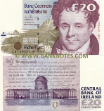 Ireland (Eire) 20 Pounds 29.10.1997 (NNP 760477) (circulated) F-VF