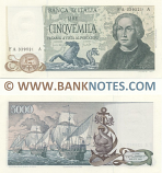 Italy 5000 Lire 20.5.1971 (FA 339521 A) UNC