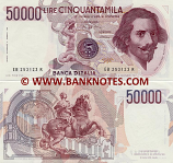 Italy 50000 Lire 6.2.1984 (EB 253122 R) (v.lt. circulated) XF-AU
