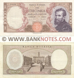 Italy 10000 Lire 8.6.1970 (G0450/004150) (circulated) VF-XF