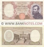 Italy 10000 Lire 4.1.1968 (S0330/088763) (circulated) VF-XF