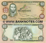 Jamaica 2 Dollars 1993 (HX4152xx) UNC