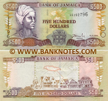 Jamaica 500 Dollars 15.1.2003 (GG3927xx) UNC