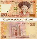 Kyrgyzstan 20 Som 2002 (BE45066xx) UNC