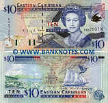 Saint Kitts & Nevis 10 Dollars (2000) (D667510K) UNC