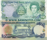Cayman Islands 50 Dollars 2001 (C/I 000771) UNC
