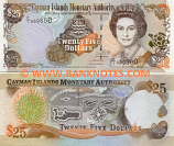 Cayman Islands 25 Dollars 2003 (C/I 999959) UNC
