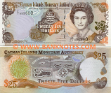 Cayman Islands 25 Dollars 2003 (C/I 999958) UNC