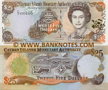 Cayman Islands 25 Dollars 2006 (C/2 0002xx) UNC