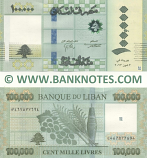 Lebanon 100000 Livres 2023 (Sig.25: Mansouri; Salameh) (E46787769x) UNC