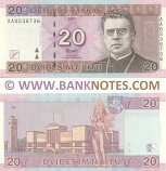 Lithuania 20 Litu 2007 (AA0538736) UNC