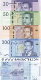 Morocco Set of 20, 50, 100 and 200 Dirhams 2012 (P-74-77) UNC