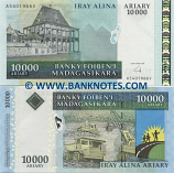 Madagascar 10000 Ariary (2008) (A540197xV) UNC