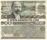 Mexico 500 Pesos 1984 (DY/V81347xx) UNC