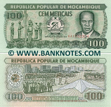Mozambique 100 Meticais 16.6.1989 (AA15323xx) UNC