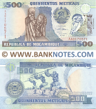 Mozambique 500 Meticais 16.6.1991 (AA01705xx) UNC