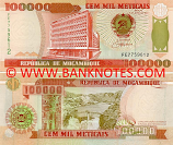 Mozambique 100000 Meticais 16.6.1993 (FE7759613) UNC