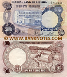 Nigeria 50 Kobo (1973-78) (F/45 4798xx) UNC