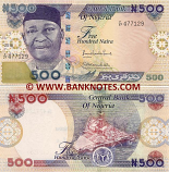 Nigeria 500 Naira 2010 (F/27 4771xx) UNC