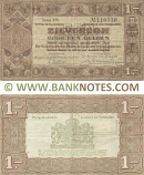Netherlands 1 Gulden 1.10.1938 ZILVERBON (Ser#varies) (circulated) VF