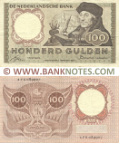 Netherlands 100 Gulden 2.2.1953 (2FK 089907) (circulated) VF