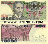 Poland 10000 Zlotych 1988 (AK 1150xxx) UNC