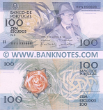 Portugal 100 Escudos 24.11.1988 (Sig: Moreira & Reis) (DLM 069085) (lt. circulated) XF