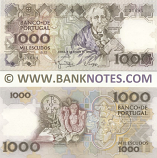 Portugal 1000 Escudos 2.8.1983 (Sig: MJ-Nunes & AJdS-Ramalheira) (K 0555x) UNC–
