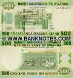 Rwanda 500 Francs 2004 (AA1157009) UNC