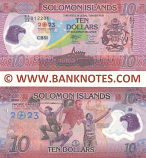 Solomon Islands 10 Dollars 2023 (SI/23 012xxx) polymer UNC