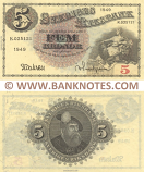 Sweden 5 Kronor 1949 (K 025121) Sig: Unidentified (Wallren?); "Lundgren" (lt. circulated) XF+