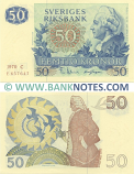Sweden 50 Kronor 1970 (C-E657647) (Sig: Per Åsbrink; Sven Joge) UNC-