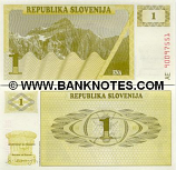 Slovenia 1 Tolar 1990 (AE900173xx) UNC