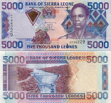 Sierra Leone 5000 Leones 2002 (N798231) UNC