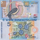 Suriname 5 Gulden 2000 (Replacement # ZZ0120xx) UNC