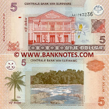 Suriname 5 Dollars 2004 (AA1763231) UNC