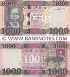 South Sudan 1000 Pounds 2024 (CR2225271) UNC