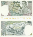 Thailand 20 Baht (1971-81) (78:X:404117) UNC