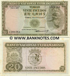 Timor 20 Escudos 1967 (12169xx) (light stains) UNC