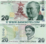 Turkey 20 Lira 2009 (A110/398637) UNC