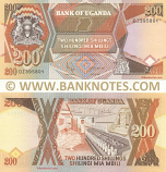 Uganda 200 Shillings 1996 (DZ3958xx) UNC