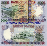 Uganda 5000 Shillings 2005 (FY8092xx) UNC