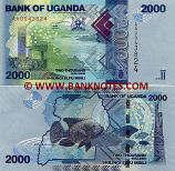 Uganda 2000 Shillings 2010 (AA00438xx) UNC