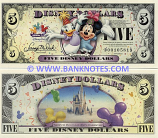 Disney 5 Dollars 2009 (D001058xx) UNC