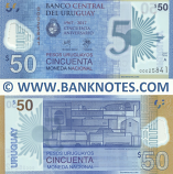 Uruguay 50 Pesos Uruguayos 2017 (A-000258xx) UNC