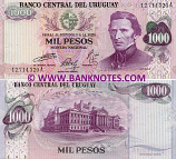 Uruguay 1000 Pesos (1974) (12.714.31xA) UNC