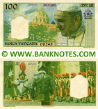 Vatican 100 Lire 27.1.2021 Private Release (00285) UNC