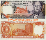 Venezuela 50 Bolivares 1995 (U634541xx) UNC